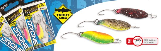 Rapture Area Spoon Drone 30mm 2.5g - Kleur : Yellow-Green van Rapture