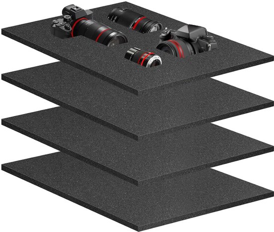 Rasterschuim 40 x 30 x 1 cm - op maat gesneden - hoogwaardig polyurethaanschuim - ServiceTopper