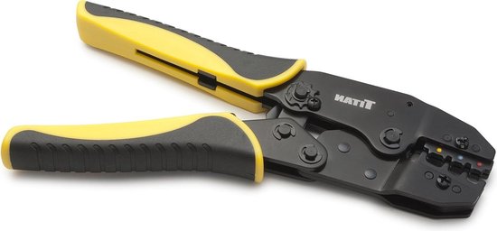 Ratcheting Wire Crimper Tool for Insulated Terminals - Fixed Jaw - 11477 Titan van Merkloos