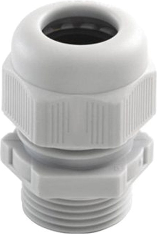 Ratio PG16 Wartel met contramoer - 10 tot 14mm - Grijs - 10 Stuks van Ratio