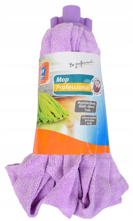 RAVI Professional Serie - Paskowy Mop Vervangstuk - Microvezel - Multicolor