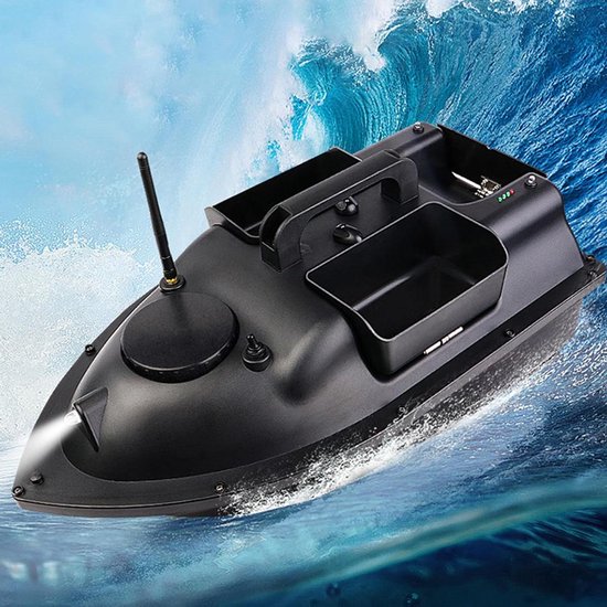 RC Voerboot - Visboot Afstandsbestuurbare boot - Vissen met aas - GPS positionering en 3 aascontainers - 50x17x25cm - Niet gespecificeerd