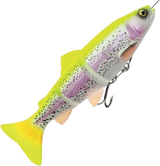 Realistische Kunstaas Forel 150mm/40g - Zacht Swimbait Met Geur en Chromen Huid van Merkloos