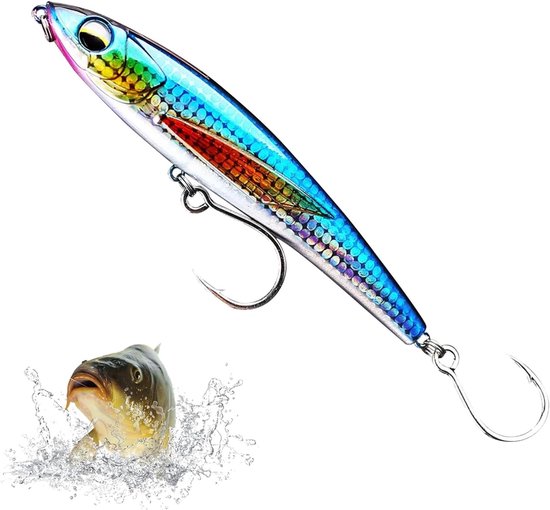 Realistische Wobbler Vissen Aas voor Zoet en Zout Water - Perfect voor Forel en Baars - 12 cm met Haak