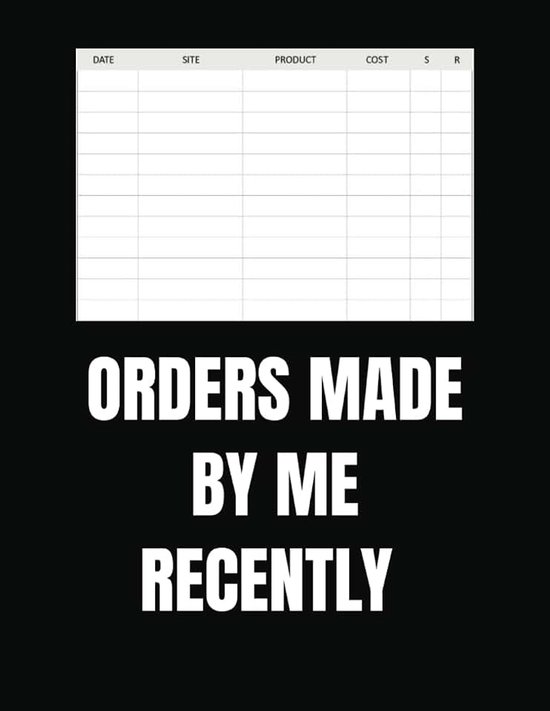 Recently: My Purchase Tracker | Online Shopping Organizer | Personal & Small Business Finance Journal