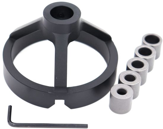 Rechte Hoek Gids Bit Zelfcentrerende Doweling Jig Houtbewerking Tool Gat Boren Positionering Kit met 6 7 8 9 10mm