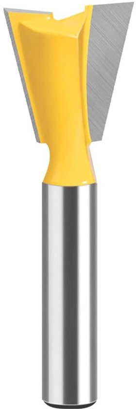 Rechtermolen voor houtbewerking, 8mm shank, 1.8cm snijdiameter, dovetail frezen, dubbele golffrezen, precisie gereedschap voor houtbewerking