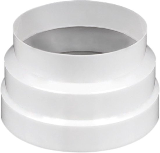 Reduzierverbinder verloopstuk voor ventilatiesysteem ventilatie ronde buis ventilatiekanaal, verloopstuk, ronde buis adapter voor afzuigkap (120mm tot 150mm)