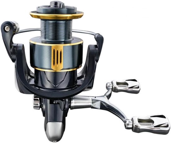 Reel, gladde vismolens met dubbele tuimelarm, 5,2:1 RPM verhouding vishandvat voor linker- en rechterhand