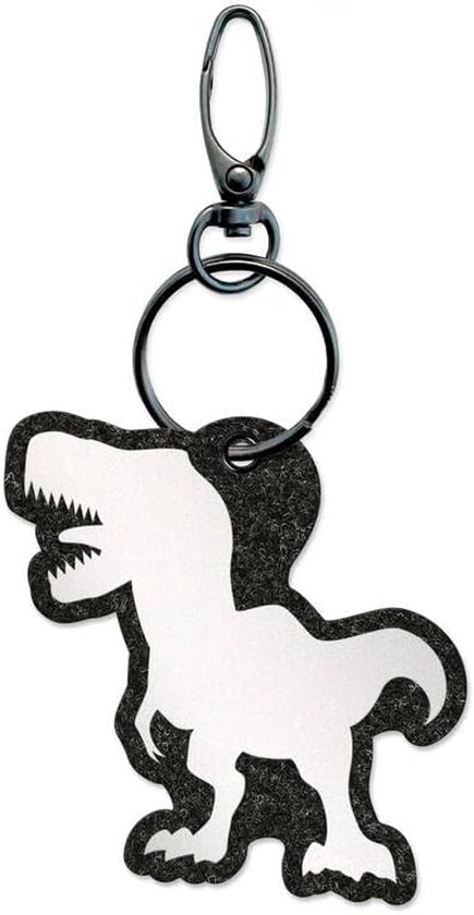 Reflexy Dinosaurus Tyrannosaurus Rex reflectorhanger, gerecycled vilt, voetgangerreflector, reflector, hanger, Tyrannosaurus Rex T-Rex, dino, dinosaurus, krijt tijd