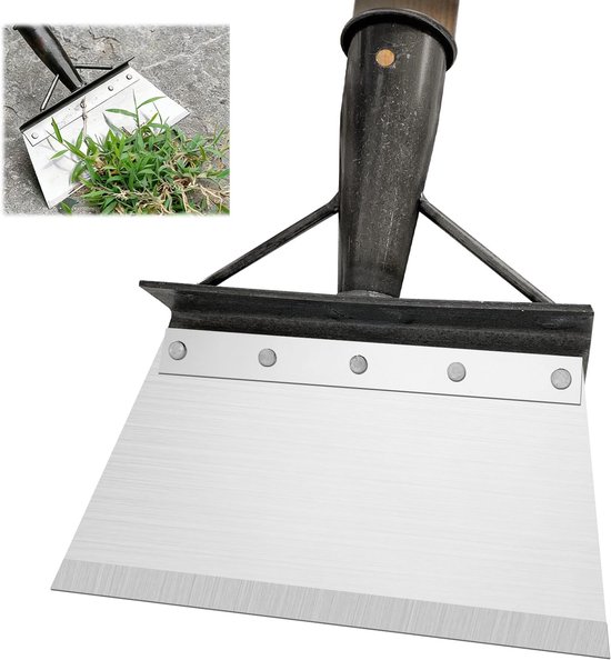 reinigingsschafel, roestvrijstalen tuinschafel, platte stootschafel voor reinigen en jagen