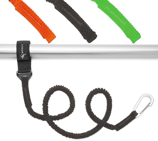 Rekbare kajak peddelriem voor SUP en hengels - Verstelbare elastische lanyard