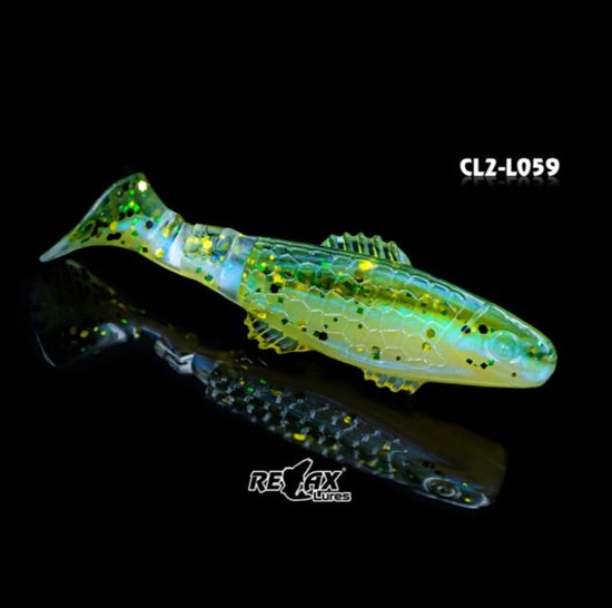 Relax Lures Clonay Green Pink Glitter (4.5cm)
