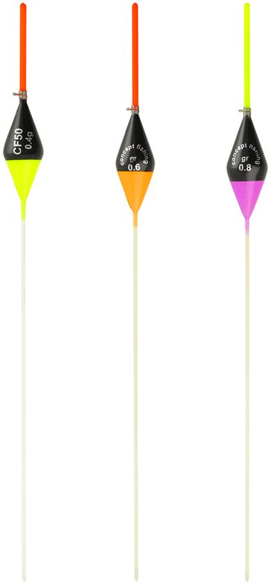 Reniers Fishing Dobber CF50 – Sterke Diamantdobber voor Grote Karper en Zwaarder Aas - Maat : Geel 0.20g