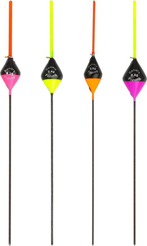Reniers Fishing Dobber RF N7 – Inline Balsa Dobber met Holle 1.5mm Antenne - Kleur: geel,Maat: 0.20g