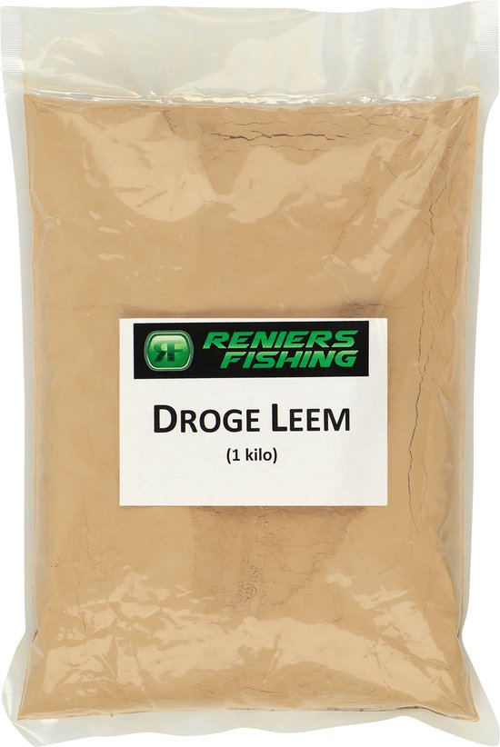 Reniers Fishing Droge Leem 1 kg – voor lossen van muggenlarven & explosieve wolk in voer
