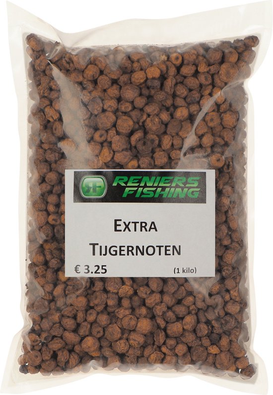 Reniers Fishing Extra Tijgernoten – Droge Tijgernoten 7-15mm voor Karper - Maat : 1 Kilo