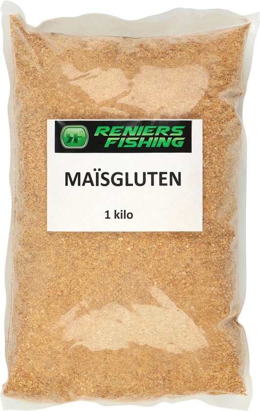 Reniers Fishing Maisgluten – Gemalen Maisgluten voor Voermixen en Boilies – 1 kg