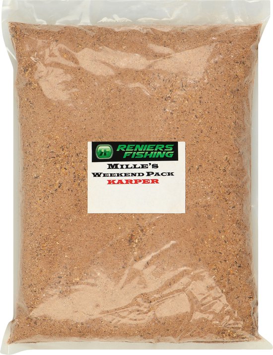 Reniers Fishing Mille's Week-end Pack – Ambachtelijk Visvoeder voor Voorn, Karper, Brasem en Feeder – 3 kg - Soort : Feeder
