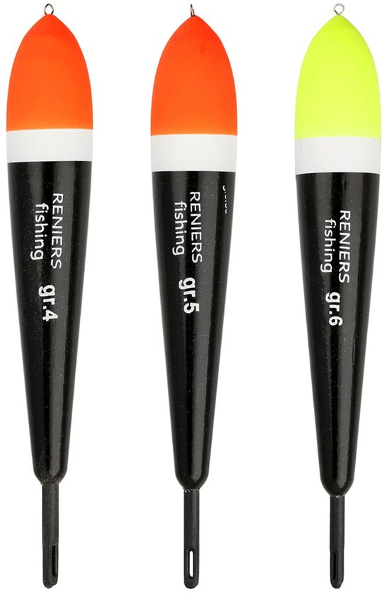 Reniers Fishing RF Foreldobber Fonzie – Klassieke Balsa Foreldobber met Verstevigd Oog - Kleur: Geel,Maat: 4.00gr