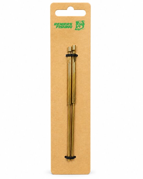 Reniers Fishing Set Brass Double Disgorger & Needle 13cm – 2 Stuks