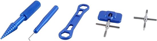 Reparatieset voor het verwijderen van vismolens - Onderhoudsset voor lagers en spoeldemontage, blauw en gebruiksvriendelijk