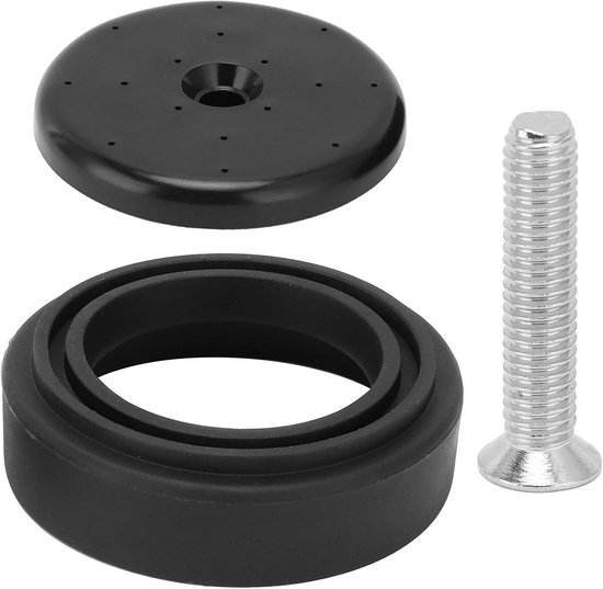 Reparatieset voor Preflush Spray Valve, Spraykop Bumper en Schroeven voor Commerciële Keukenkranen en Spoelnozzles (Zwart)