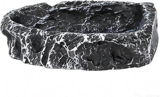 Reptiel Waterschotel Hars Gesimuleerde Rotskom voor (Vierkant