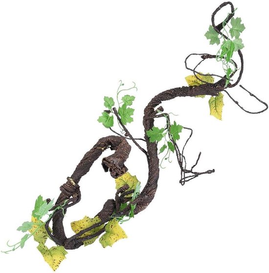 Reptiel Wijnstokken Kunstmatige Klimmer Jungle Bocht Huisdier Habitat Decor voor Hagedissen Kikkers Slangen, L