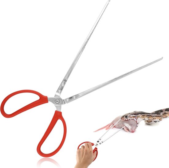 Reptile Feeder Pliers - 37cm Snake Feeder Pliers - Non-Slip Corn Ball Python Accessories - Extra Long Tweezers voor Snake Tortoise Lizard Frog Spider van Merkloos