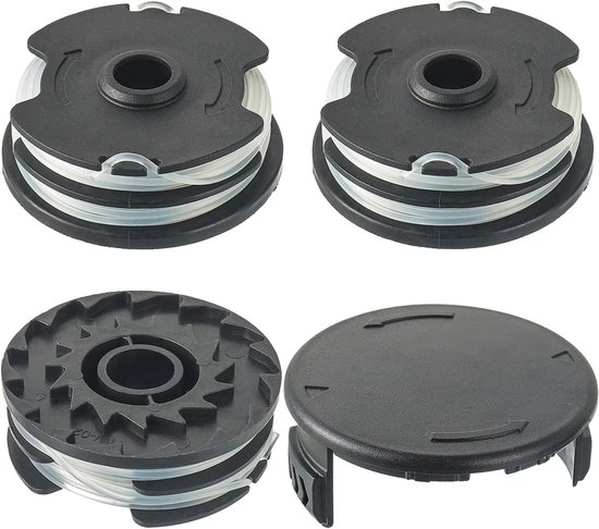 Reservedraadspoel voor LIDL Parkside grastrimmer PRT 550 A1, A3; PRTA 20-Li A1, B2, C3 reservespoel (3 reservespoelen voor trimmer + 1 spoeldeksel)