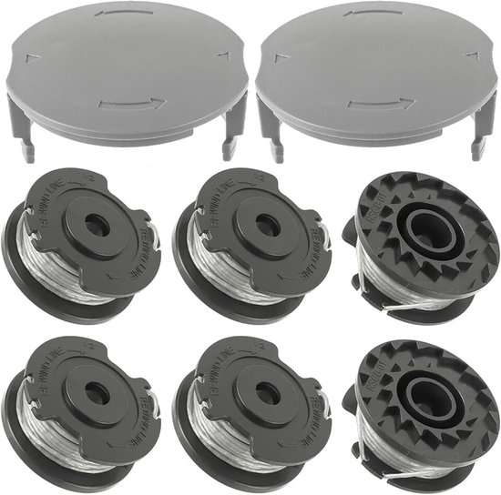 Reservespoel, lengte 4 m Ø 1,6 mm grastrimmerspoel voor Bosch accu grastrimmer EasyGrassCut 23/26/18/18-230/18-260/18-26 en spoelafdekking F016F05320 (60 Spoel+2. kap)