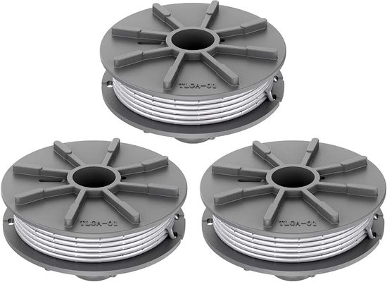 Reservespoel voor Gardena 5307-20 grastrimmerdraad, reservespoel voor grastrimmer, 1,65 mm, type 8846 8847 (3 stuks)