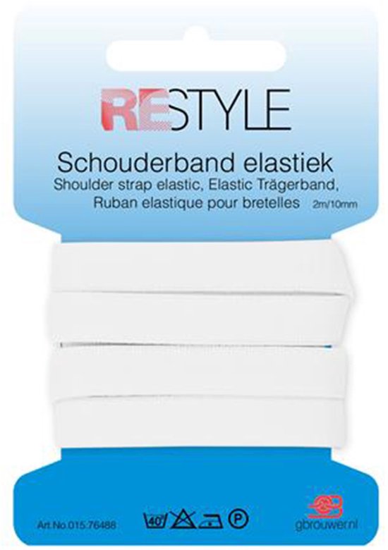ReStyle Schouderband Elastiek Wit 10 mm 2 meter