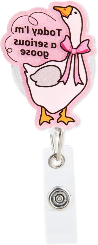 Retractable Badge Reel met Acryl ID Houder en Krokodilclip voor Verpleegkundigen, Studenten en Kantoorpersoneel van Merkloos