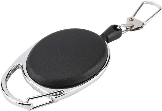 Retractable Zinger voor Vliegvissen - Handige Gereedschapshouder met RVS en Kunststof, Ideaal voor Visaccessoires