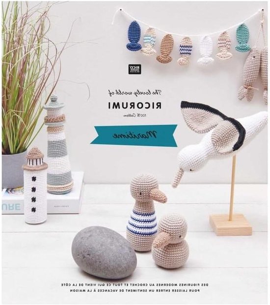 Ricorumi Haakboek - Amigurumi Patronen - Hobby Creatie - Maritieme Thema - 8 Modellen - Wit