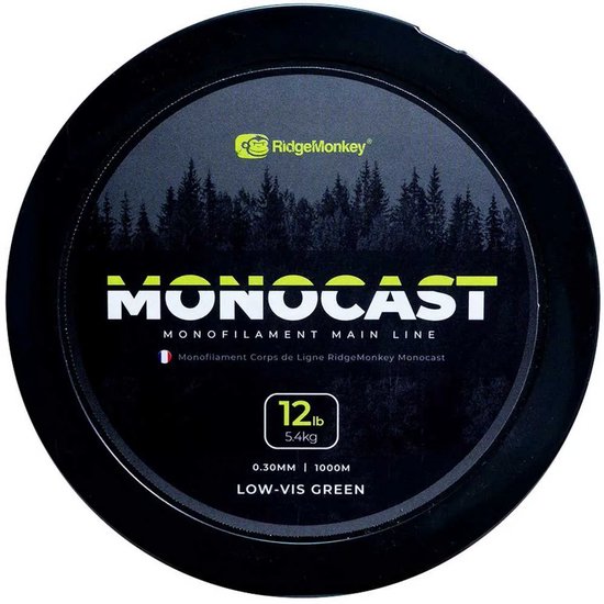 Ridgemonkey Monocast 1000 M Monofilament Transparant 0.400 mm van RidgeMonkey