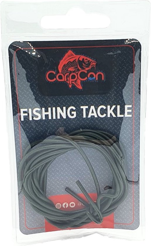 Rig Tube Green - 1.5m - Silicone Rig Tubing - Karper Onderlijn van NGT