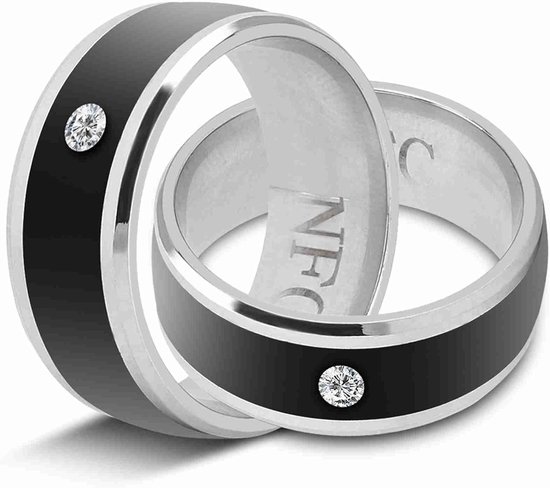 Ring NFC Multifunction Wearable Device voor Mobiele Telefoons-magniful Uiterlijk Smart Ring, Magic for Security Applications (maat8)