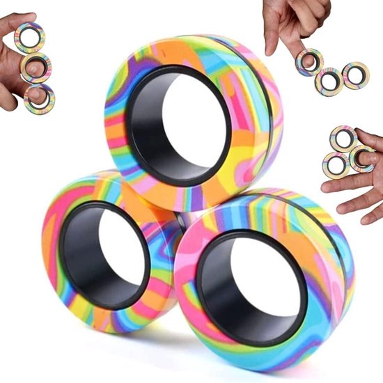ringen, fidget-speelgoed, anti-stress fidget speelgoed, ADHD, magische vingerring, speelset, fidget magnetische ringen, leuk cadeau voor volwassenen, tieners en kinderen