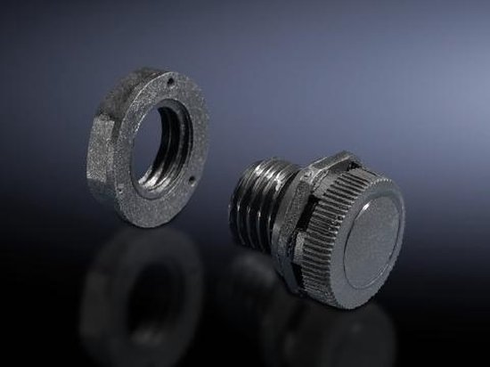 Rittal SZ 2459.500 Drukcompensatie element M12 Polyamide Zwart (RAL 9005) 5 stuk(s) van Rittal