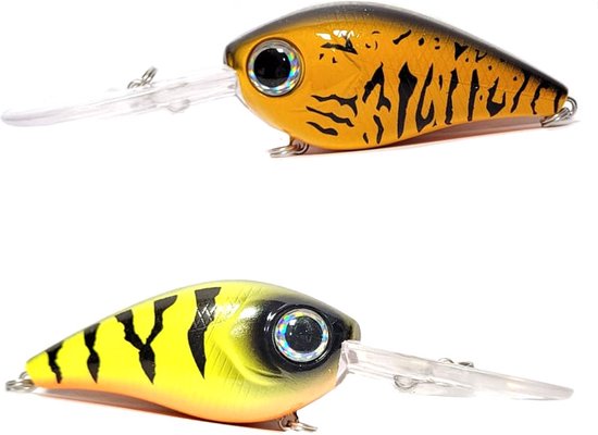 River7 Dobbelganger Two Tone Crankbait - 6cm - 13g Gold Tiger 6cm van River7