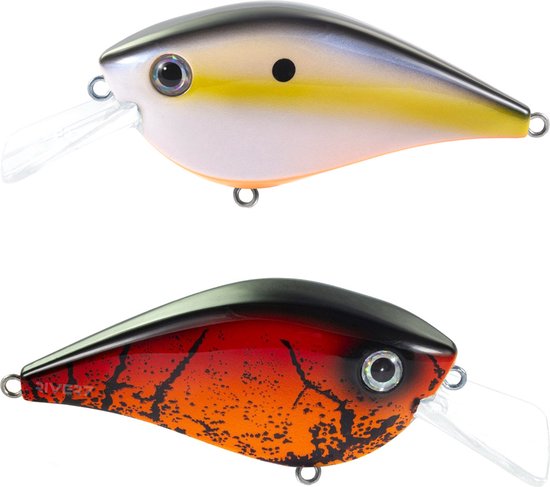 River7 The Dude Two Tone Crankbait - 6.5cm - 15g Bad Red 6.5cm van River7