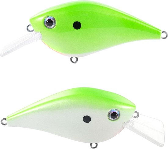 River7 The Dude Two Tone Crankbait - 6.5cm - 15g Green Lightning 6.5cm van River7