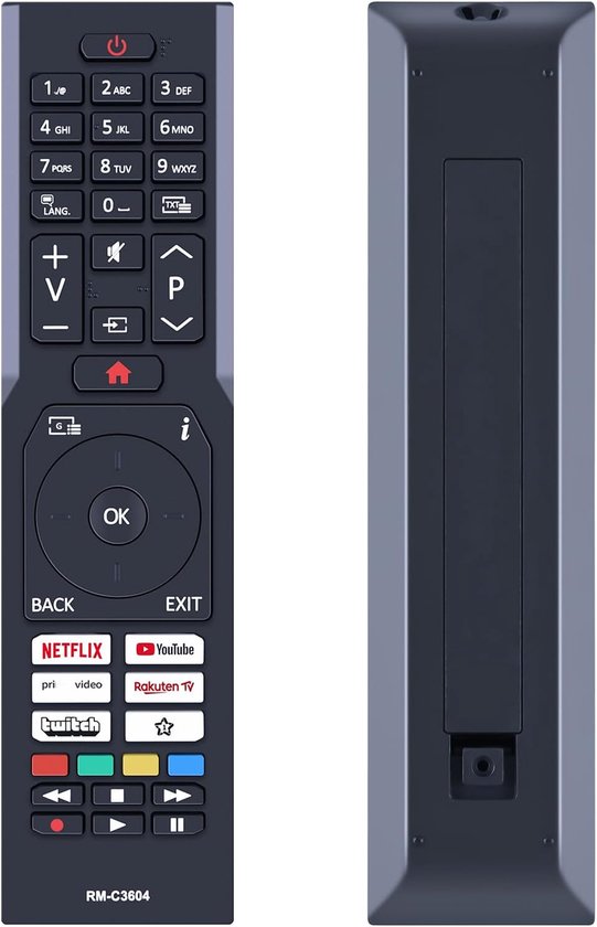 RM-C3604 vervangende afstandsbediening geschikt voor JVC LT-32VF5105 LT-40VF3001 LT-43VF5105 LT-43VU2201 LT-43VU2255 - ShopVlot