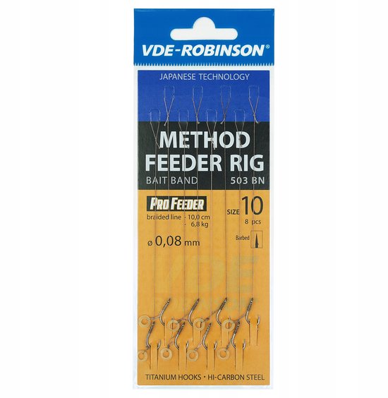 Robinson Method Feeder Haken met Lus en Weerhaak - Maat 10 van Merkloos