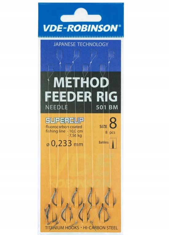 Robinson Method Feederhaak M501BM met luizen - Maat 6 (8 stuks) van Robinson