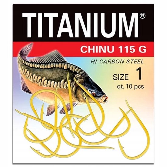 Robinson Titanium Chinu Haken - Maat 4 (10 stuks)