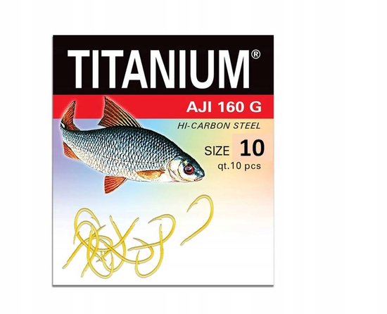 Robinson Titanium haak AJI/160G Maat 10 - 10 stuks